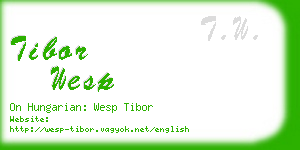 tibor wesp business card